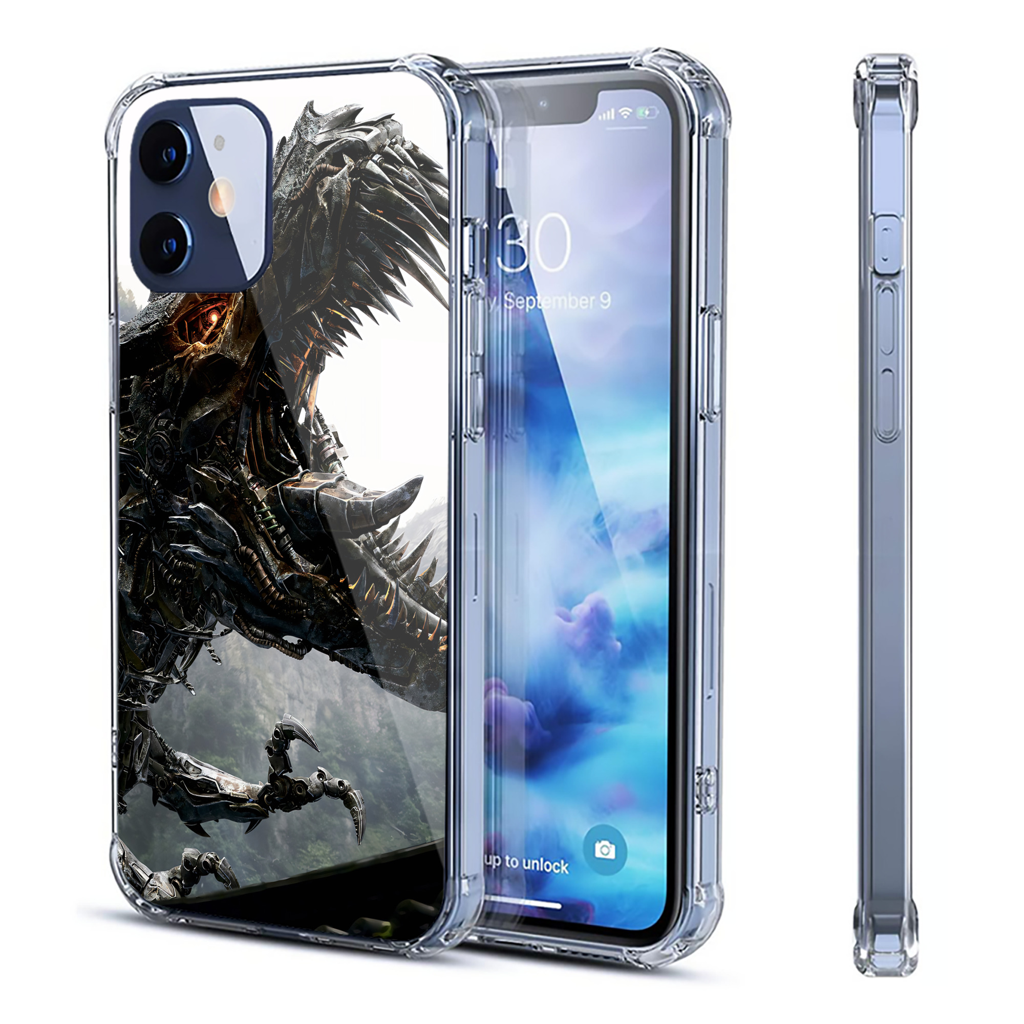（画像用） Transformers トランスフォーマー 【iPhone 12シリーズ対応】透明スマホケース（クリアソフトケース）